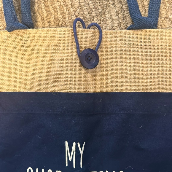 Piper Lou jute tote bag - Picture 3 of 5